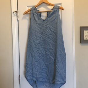 Chambray shift dress old Navy size medium
